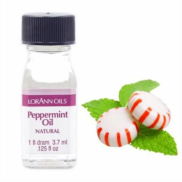 LorAnn Peppermint Super Strength Flavoring Oil for Chocolate & Candy 1 Dram