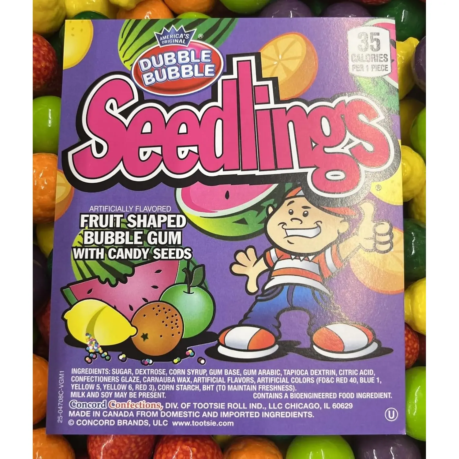 Dubble Bubble Seedlings Gumballs, 1LB