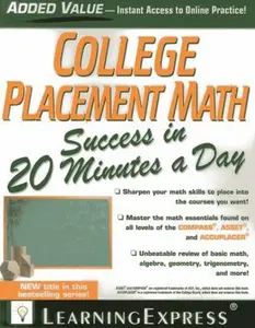 USED-College Placement Math Success in 20 Minutes a Day by LLC LearningExpress (Paperback)