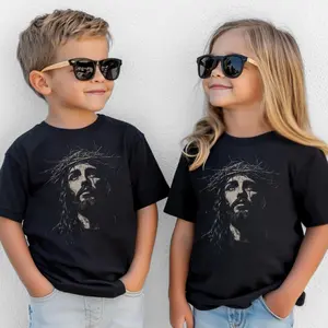 Kids Jesus T-shirt Christian Streetwear Religious Gift Him or Her Faith Apparel Retro Comfort Colors 2-side Unisex Sweatshirt, Vintage Adult & Youth Christian Merch, 90s Graphic, Women's Gift, Men's Pray Hoodie print Fall