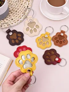 Pet Hair Collection Keychain, Cat Paw Pet Lost Fur Bag Charm, Photo Pendant Memorial Gift, Dog & Cat Hair Key Chain, Perfect Owner Present, Keychain Kawaii