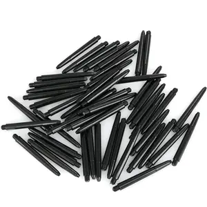 50 Pieces 2BA Nylon Shaft PC Shaft Dart Accessories Short Size 48mm Black