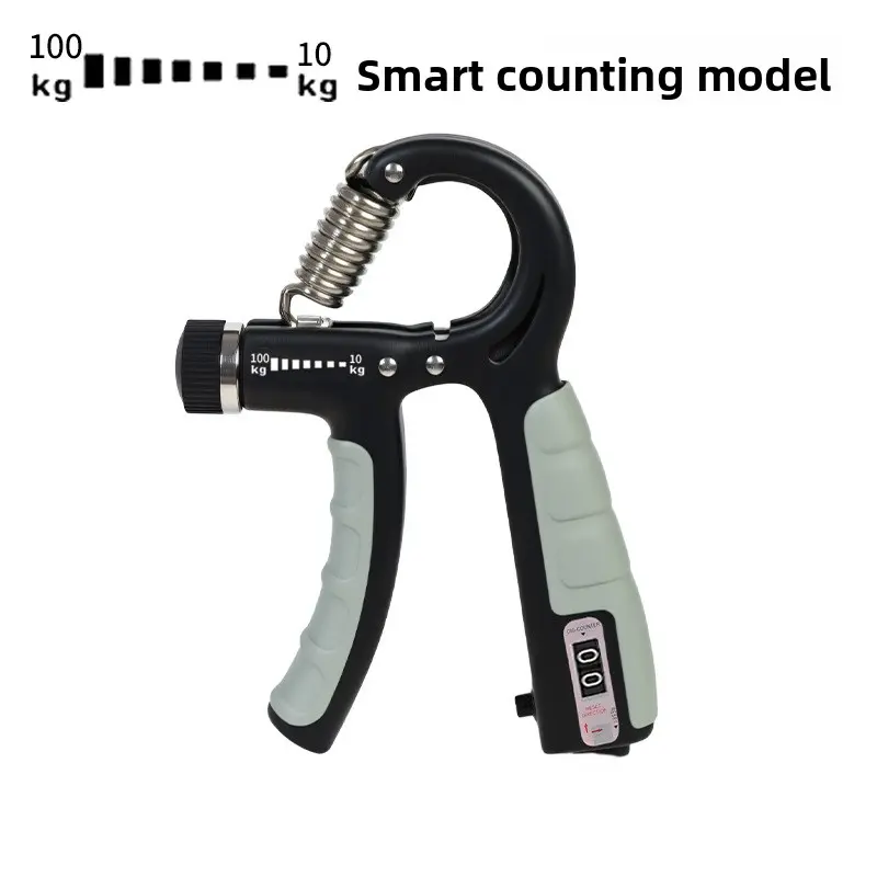 Black and gray 100kg coated dumbbell - Counted