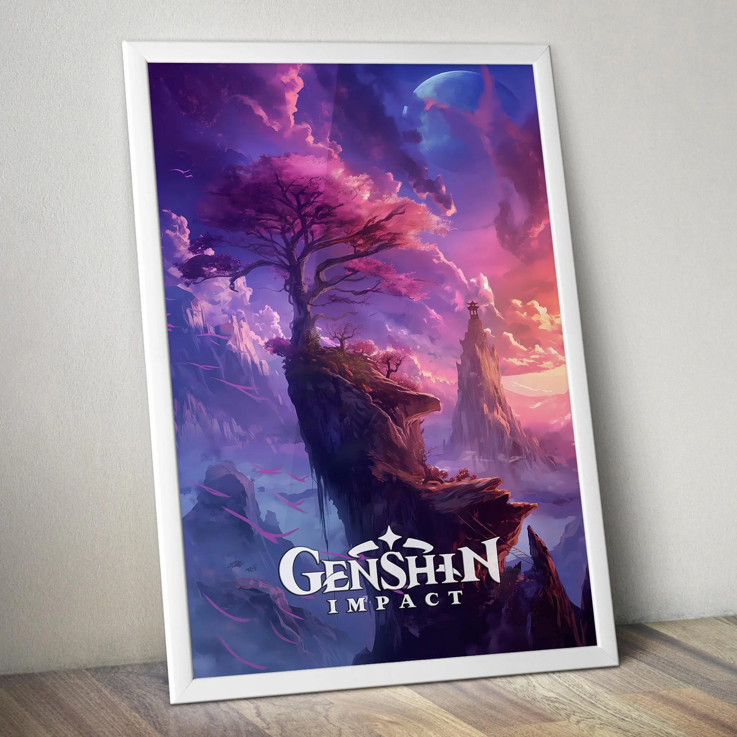 Genshin Impact Artwork Gaming Poster, Genshin Impact Video Game Posters (NO FRAME)