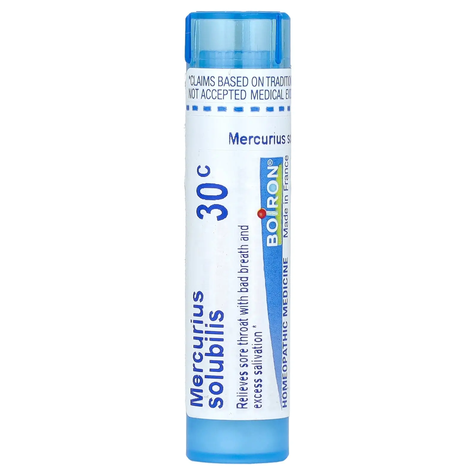 Boiron Mercurius Solubilis, 30C, Sore Throat Relief, Approx 80 Pellets