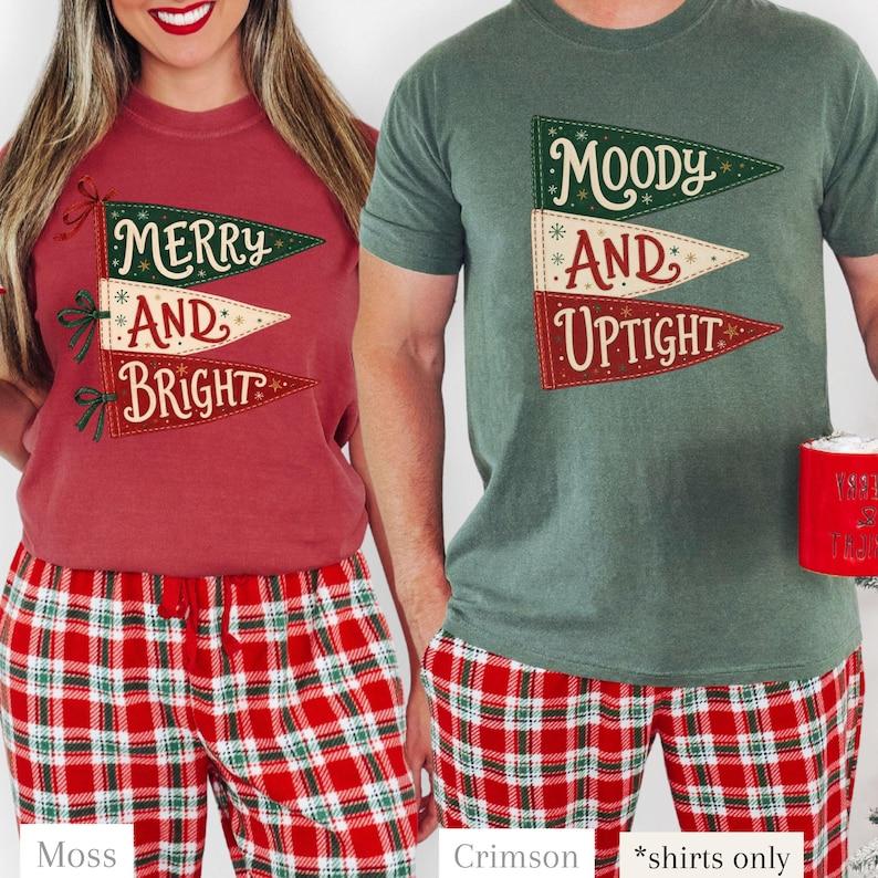 Matching His and Hers Matching Xmas Comfort Colors Shirts, Funny Matching Xmas, Christmas Couple Tee, Xmas Party Shirt, Xmas Holiday Gift, Matching Xmas Outfit, Full Size, Full Color