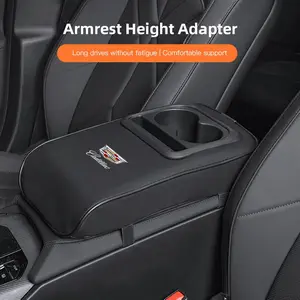 Car Center Console Armrest Pad, Car Armrest Box Mat, Car Armrest Box Cup Holder For Cadillac Escalade CTS ATS XTS CT4 CT5 XT5 XT4 XT6 CT6 Lyriq SRX ELR Celestiq EXT XLR