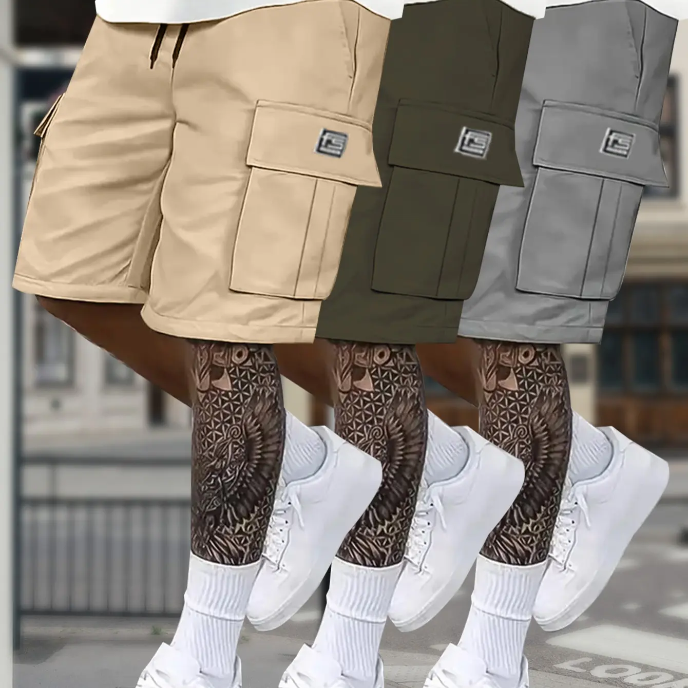 LL-OU-501 Khaki Army Green Gray