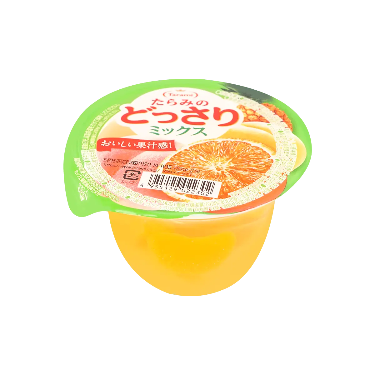 TARAMI Japanese Mixed Fruit Jelly with Real Fruit Chunks - 230g Refreshing Dessert Snack