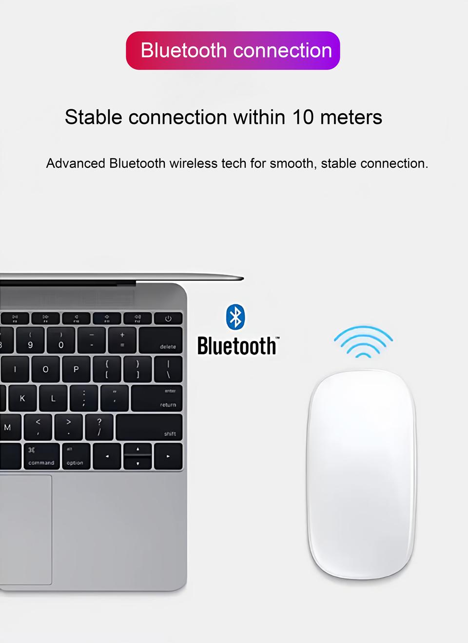 Luxury NEW Original Wireless Mouse Bluetooth 5.0 Full Gesture Touch Office Magic Mouse For Apple/Macbook/Air/Microsoft/Laptop Mac Tablet PC