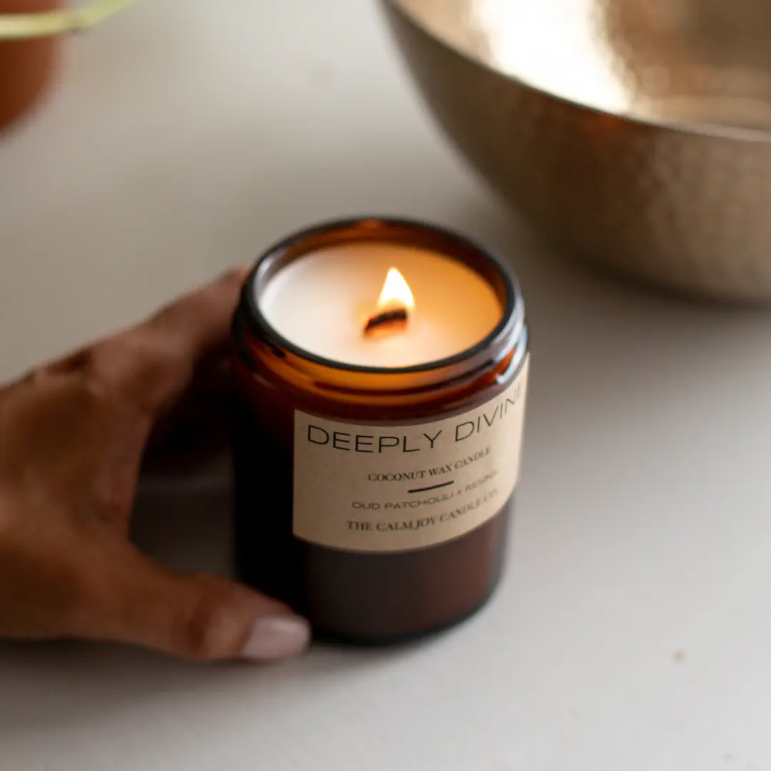 Oud Patchouli + Resins Scented Jar Candle