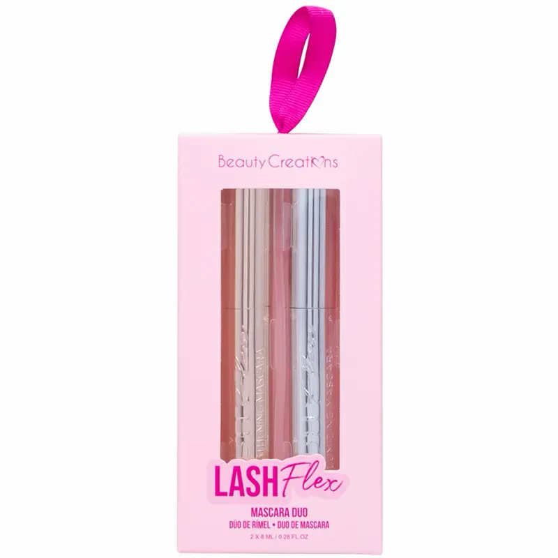 Lash Flex Mascara Duo - 2-Pack for Enhanced Volume and Length - Perfect for Daily Use - 8ml Each