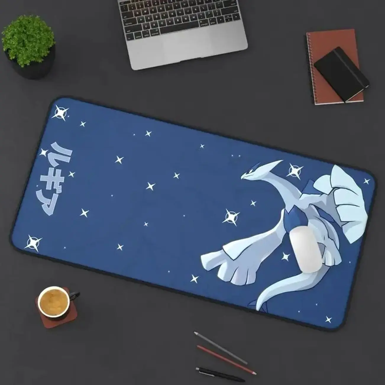 Lugia Umbreon Gaming Desk Mat - Christmas Birthday Gift Idea - Anime Mousepad, Non-Stitched Mat