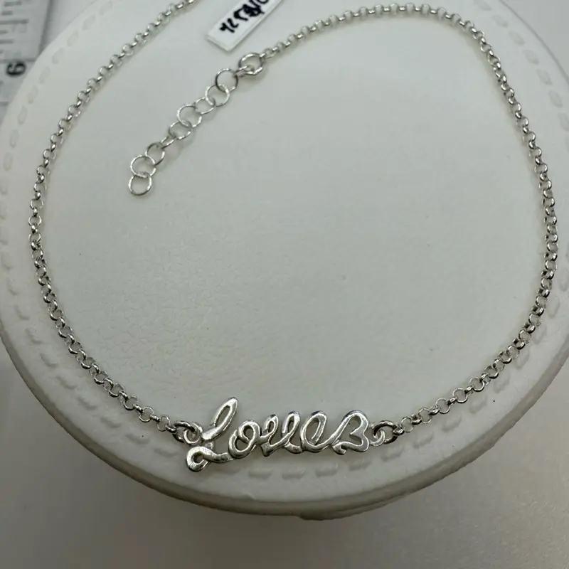 925 sterling silver 10”inches anklet high quality solid mexican silver)) Pulceras de pie  Mexicana Alta calidad solido 10”pulgadas