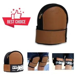TROXELL USA Leatherhead SuperSoft Knee Pads – Size L – Easy Strap Design, Professional Work Kneepads