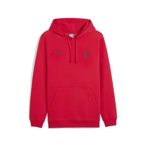 PUMA Mens Ac Milan Hoodie Casual Outerwear Casual - Black, Red