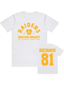 Llya Rozanov 81Bos Raiders Tee TV Heated Rivalry Printing T-shirt Short Sleeve  Fashion Male Casual Unisex Streetwear Top