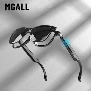 MGALL C08 Wearable Smart Glasses, Bluetooth Compatible Earbud Headphone for Music & Calls, Durable Electronic Audio Glasses, Creative Sports Headset, Ideal Gift for Men & Women