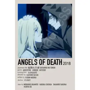 Angel of Death Anime Polaroid Inspired Keychain