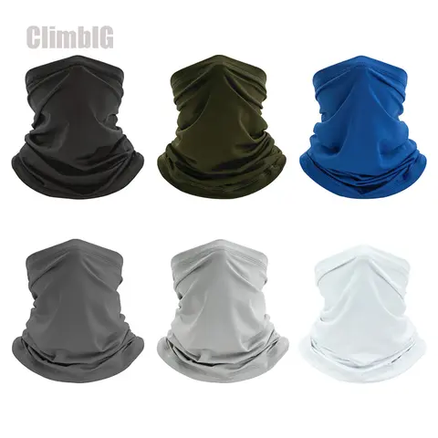 Unisex Adult UPF 50+ Sun Shield Face Mask Neck Gaiter, One Size Stretch Fabric Bandana Scarf, Cooling Breathable for Biking Fishing Outdoor Sports, Black-4pcs/Black+Dark Gray+Light Gray+White Options