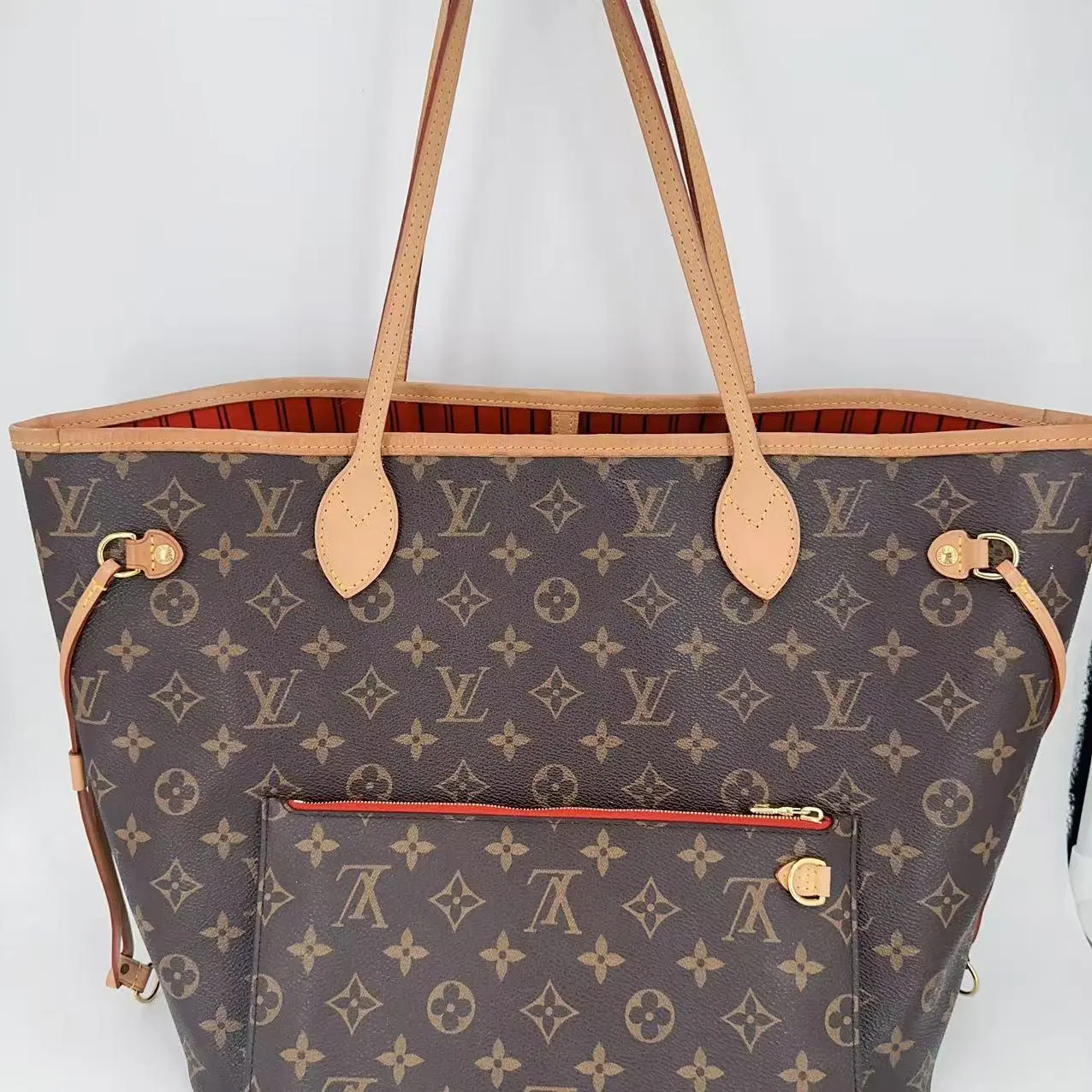 Pre-owned Louis Vuitton Canvas Tote Bags Monogram Neverfull MM Tote Bags