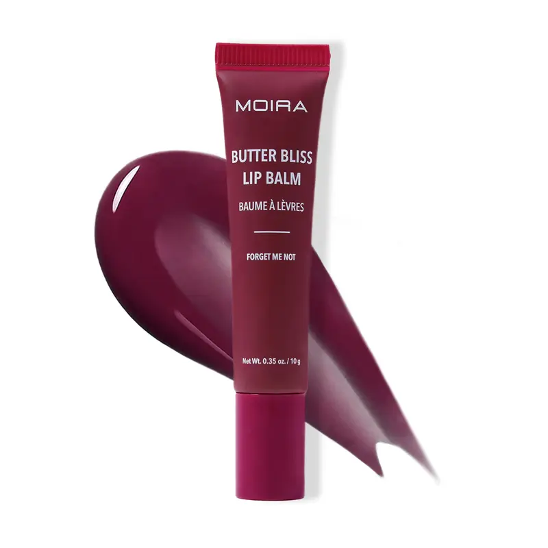 MOIRA | Butter Bliss Lip Balm (004, Forget Me Not) | Hydrating Glossy Lip Balm with Shea Butter, Jojoba & Meadowfoam Oils | Nourishing Lip Care