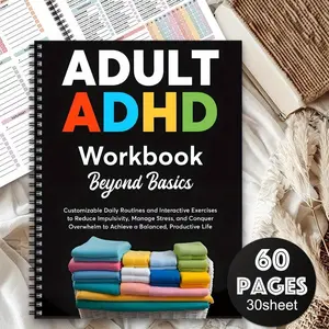 Spiral Notebook for Aesthetics and Adhd, Cleaning Planner with Daily, Weekly, Monthly, Yearly Chore Lists, Professional Journal for Housewives