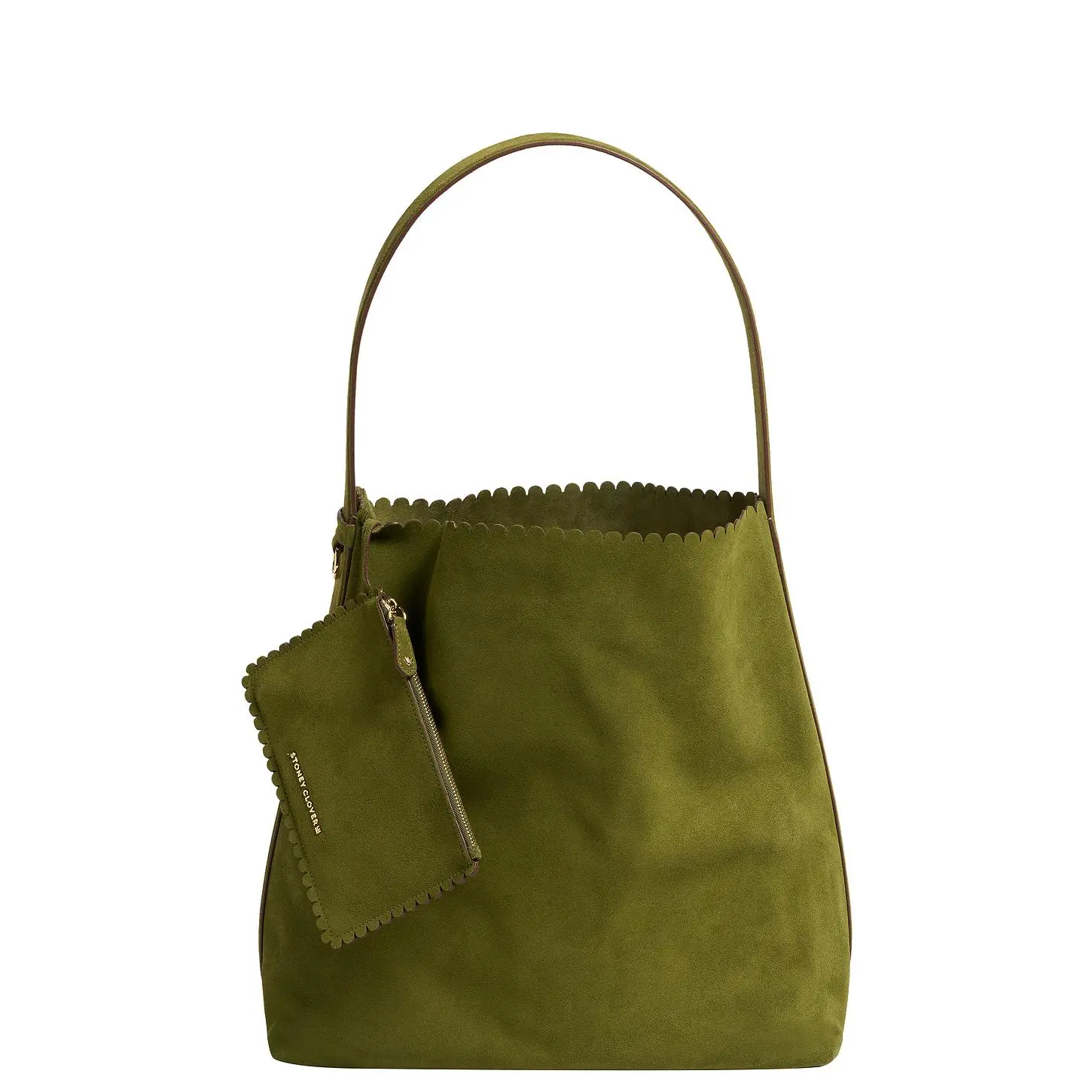 Stoney Clover Lane Pittsford Slouchy Shoulder Bag in Olive