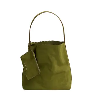 Stoney Clover Lane Pittsford Slouchy Shoulder Bag in Olive