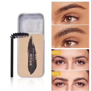 Waterproof Long-Lasting Eyebrow Gel, Includes Professional Brush, Natural 3D Effect, Smudge-Proof, Transparent Misty Brows, Suitable for All Skin Types, Eyebrow Makeup Gel