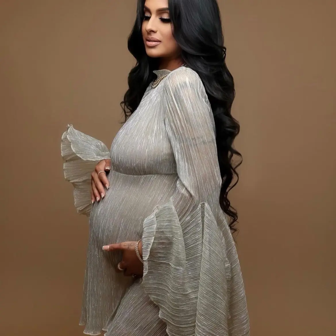 Tulip maternity dress-Photography dress-Baby shower dress