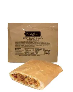 Sweet And Sour Chicken 3 Pack - Bridgford MRE Ready To Eat Meal