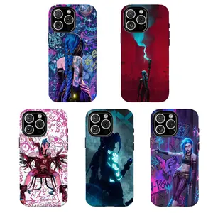 A-Arcane J1nx Phone Case,Neon Zaun Cyberpunk Aesthet,Tough phone case,for iPhone 17 16 15 14 13 12 11 8 7 Plus Pro Max/X/XS/XR and for Samsung S21 S22 S23 S24 S25 S26 Fe/Plus/Ultra,The Best Gift for Yourself, Partner,Friends, and Family, Phone Accessories