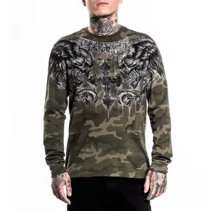 Affliction Men's Long Sleeve T-shirt Fragmented