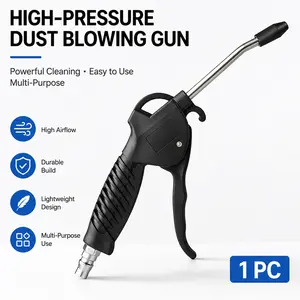 Industrial Dusting Gun Spray Gun High Capacity Pneumatic Air Compressor Accessory with Protected Airflow Nozzle for Industrial Cleaning Dusting Home Garage and Store Maintenance Durable Professional Cleaning Tool summerwins