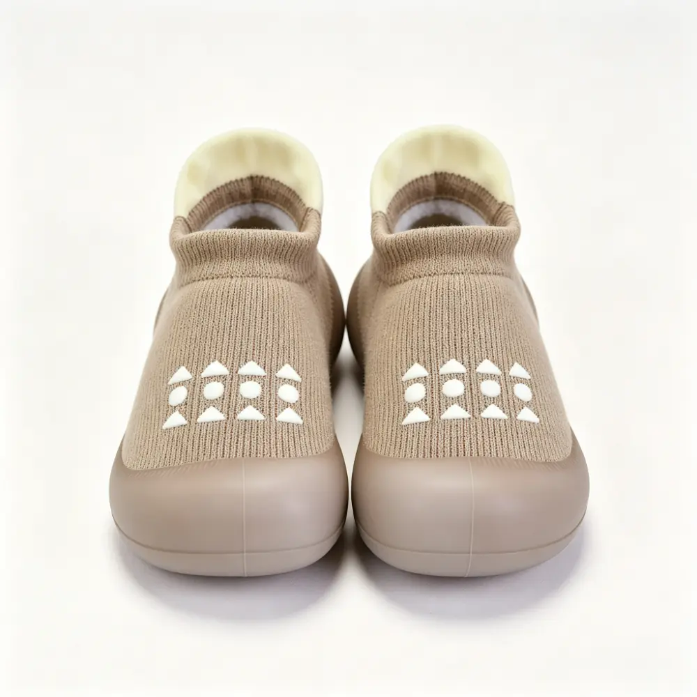 Baby Sock Shoes Toddler Non-Slip Slippers Infant Walking Shoes Soft Rubber Sole Sneakers Boys Girls First Walker Shoes Breathable Anti-Slip Indoor Outdoor