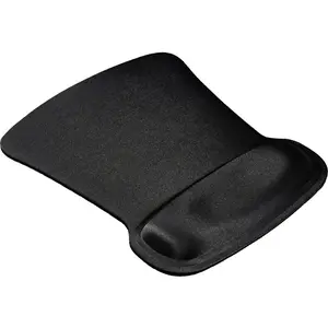 Allsop Ergoprene Gel Mouse Pad with Wrist Rest - Black - (30191)