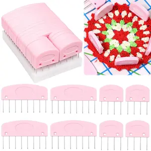 25PCS Knit for Blocking Pins Kit, Pink Knit for Blocking Combs, Knit for Blocking Combs for Blocking Knitting, Crochet, Lace Or Needlework Projects, Knitting for Block Tool for Blocking Mats
