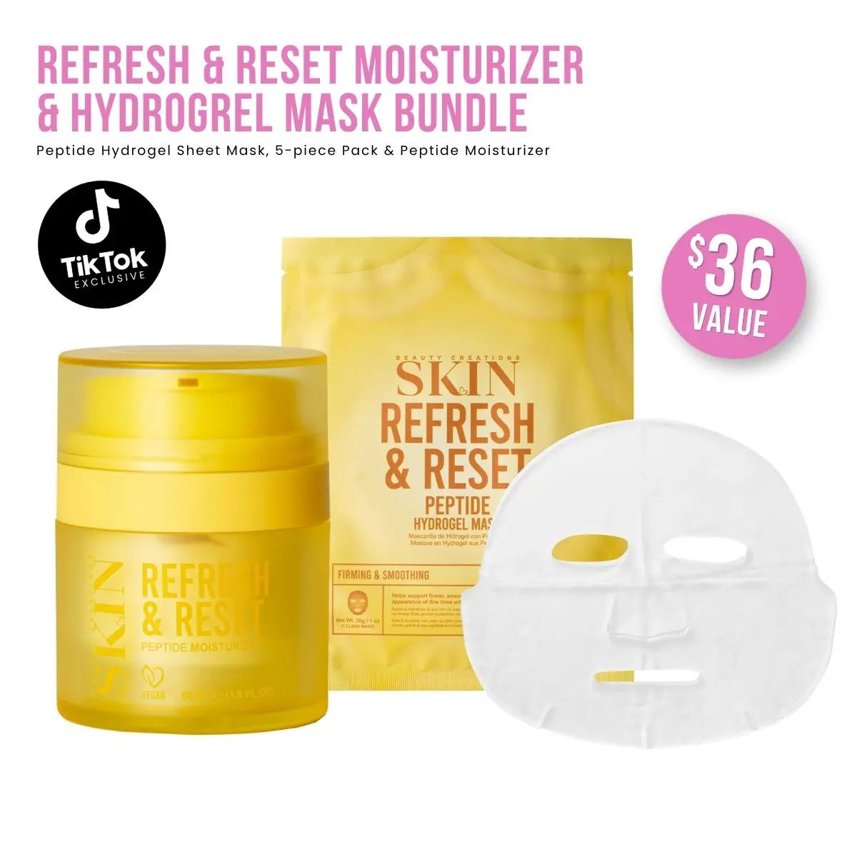 Refresh & Reset Moisturizer & Hydrogel Mask Bundle