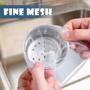 300 Counts Kitchen Disposable Mesh Sink Strainer Bag, Prevents Clogging and Collects Waste Utility Sturdy