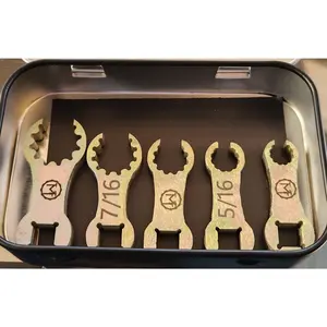 Bulletproof dog bone spline tubing wrench 5-pieces