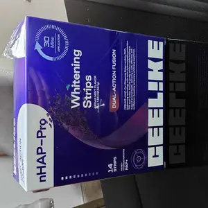 CEELIKE  Purple Teeth Whitening Strips  With Free Cheek Retractor - 7/21 Whitening Sessions -Nano-Hydroxyapatite Safe for Enamel - Non Sensitive Teeth Whitening - Peroxide-Free