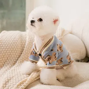 Knitted Dog Cardigan Sweater
