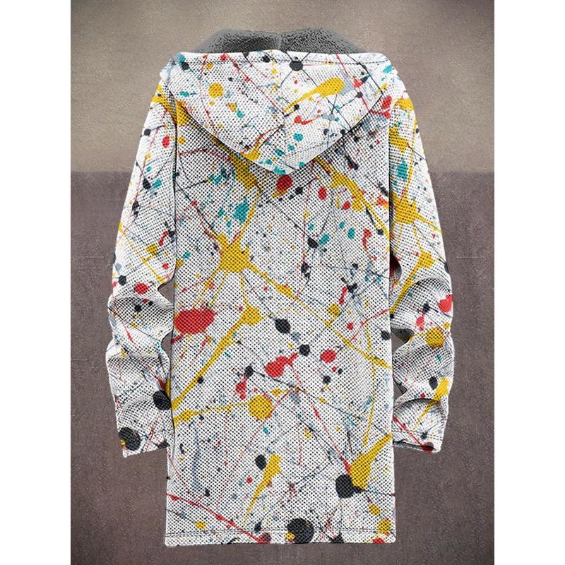 Brand Bdhjydb Heavy-Duty -Lined Camouflage Jacket - Double-Layer Winter Coat with Hood, Full-Zip Front & Drawstring Hood, Loose-Fit Outdoor/Urban Windbreaker (Green/Brown/Beige) - Machine Washable -Like Warmth for, PLUS SIZE