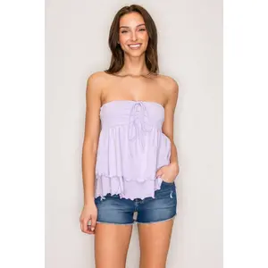 RUFFLE TUBE/HALTER TOP