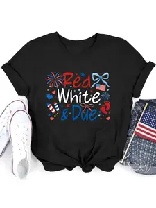 Maternity Red White And Due Pregnancy T-Shirt |   Cute Patriotic Baby Tee for Baby Bump Unisex Casual Crew Neck Slight Stretch Regular Fit All Season Weekend Casual Trendy Streetwear Top Quality Comfortable Printed Pure 220G