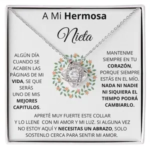 Regalo para mi Nieta | Regalo de cumpleaños, Granddaughter Necklace Granddaughter Gifts From Grandma Grandpa To My Granddaughter Necklace Birthday