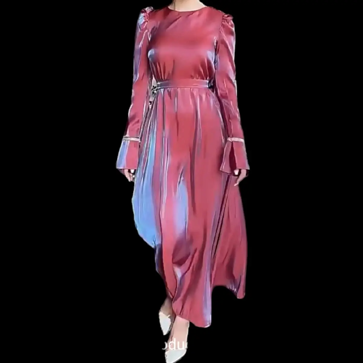 slim fit dress slacks Iyza Belaar Abira Prom Dress - Beige main image 1