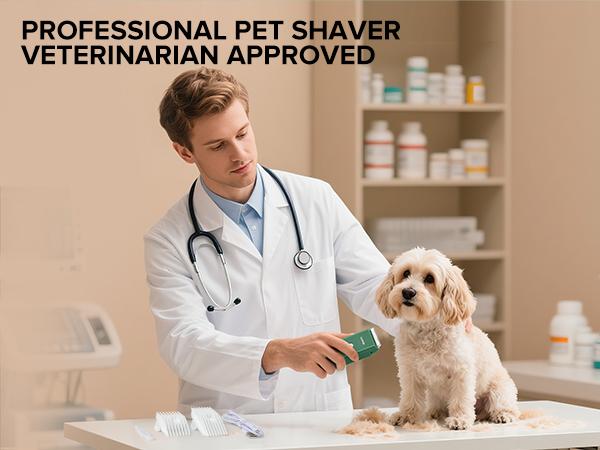 Pet Clippers for Dog Hair Grooming Low Noise, Rechargeable Cordless Cat Shaver with Ceramic Blade,Portable Pet Hair Trimmer for Matted & Long Hair