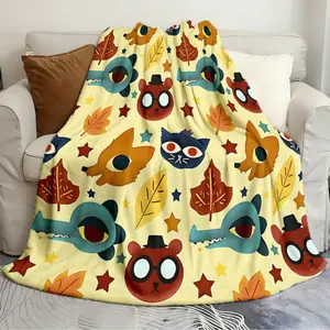 Flannel blankets Night in the Woods Fall Smooth blanket Plush blanket soft cartoon print bedspread sofa blanket